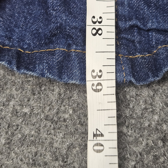 VTG Orange‎ Tab Levis Denim A Line Denim Skirt Tag Size 8/9 (TRUE 24 in Waist) - Picture 11 of 11